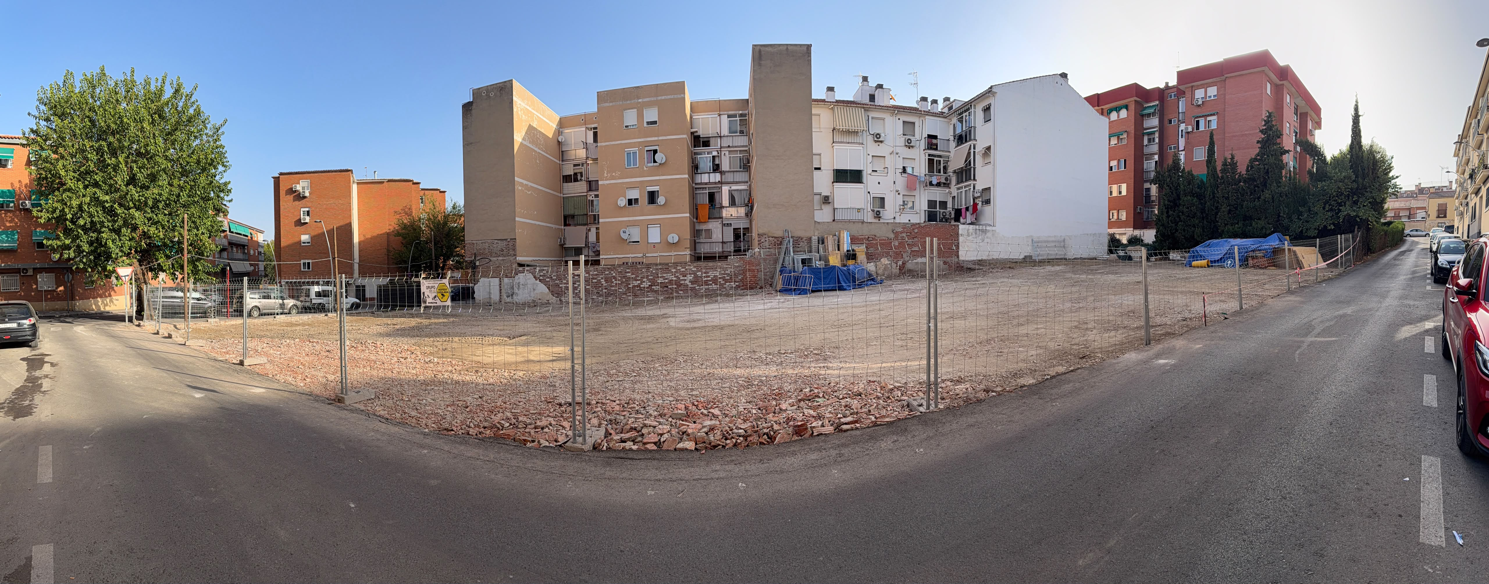 Vista panorámica de la parcela de Residencial Margarita